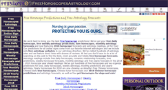 Desktop Screenshot of freehoroscopesastrology.com